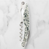 Moderne grüne Terrazzo Kellnermesser (Vorderseite)