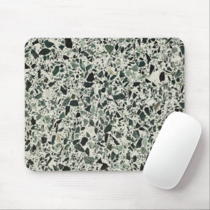 Moderne grüne Terrazzo Mousepad