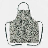 Moderne grüne Terrazzo Schürze (Vorderseite)