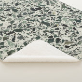 Moderne grüne Terrazzo Sherpadecke (3/4)