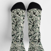 Moderne grüne Terrazzo Socken (Oben)