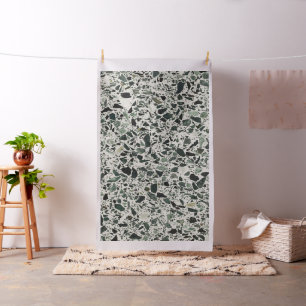 Moderne grüne Terrazzo Stoff