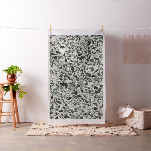 Moderne grüne Terrazzo Stoff (Beispiel)