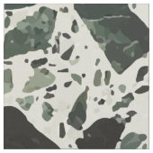 Moderne grüne Terrazzo Stoff (Nahaufnahme)
