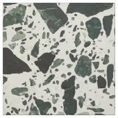 Moderne grüne Terrazzo Stoff (Muster)