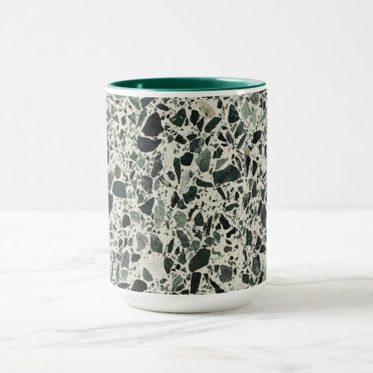 Moderne grüne Terrazzo Tasse (Zentrum)