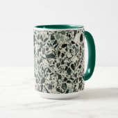 Moderne grüne Terrazzo Tasse (VorderseiteRechts)