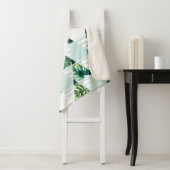 Moderne, grüne tropische Dreiecke Geometrie Sherpadecke (Beispiel)