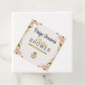 Moderne grüne und braune Botanicals Babydusche Geschenkanhänger (Beispiel)