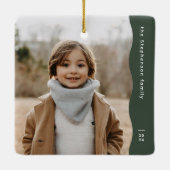 Moderne, grüne und schlichte Ferienwohnung mit ein Keramikornament (Rückseite)