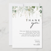 Moderne grüne vertikale Babydusche Danke (Vorderseite)