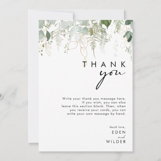 Moderne grüne vertikale Babydusche Danke (Vorderseite)