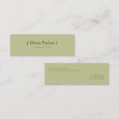 Moderne grüne Visitenkarte (Vorne/Hinten)