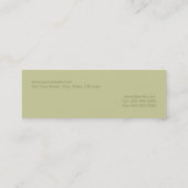 Moderne grüne Visitenkarte (Rückseite)