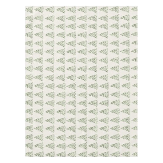 Moderne grüne Weihnachten Tischdecke (Vorderseite)