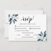 Moderne Grüne Weinkarte RSVP Karte (Vorderseite)