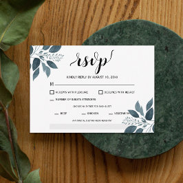 Moderne Grüne Weinkarte RSVP Karte
