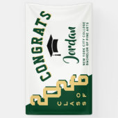 Moderne, grüne Weiße Abschluss im Party 2025 Banner (Vertikal)