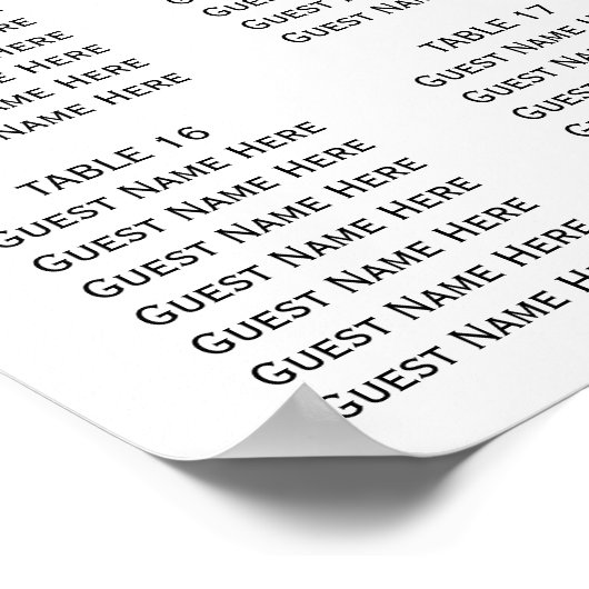 Moderne Grünfläche Hochzeitskarte Poster (Ecke)