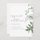 Moderne Grünflächen - Adressenänderung Postkarte (Vorne/Hinten)