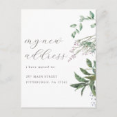 Moderne Grünflächen - Adressenänderung Postkarte (Vorderseite)