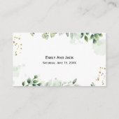 Moderne Grünflächen QR Code Einladung (Rückseite)