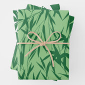 Moderne Grünfolien Geschenkpapier Set (Beispiel)