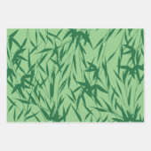 Moderne Grünfolien Geschenkpapier Set (Vorderseite)