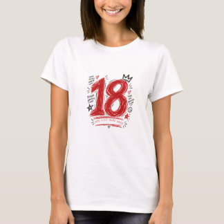Moderne Grunge benutzerdefinierte coole Geburtstag T-Shirt