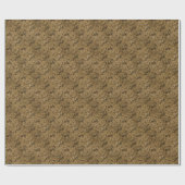 Moderne Grunge-Blattmuster-Wrap-Rolle Geschenkpapier (Flach)