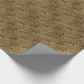 Moderne Grunge-Blattmuster-Wrap-Rolle Geschenkpapier (Ecke)