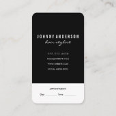 Moderne Grunge Magenta Schere Ernennung Terminkarte (Rückseite)