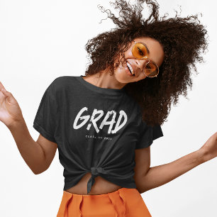 Moderne Grunge-Typo-Abschlussklasse 2026 T-Shirt