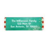 Moderne Grunge Weihnachts-Rücksendeadresse (Vorne)