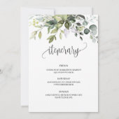 Moderne Grünpflanzen Bachelorette Einladung (Rückseite)