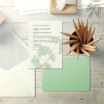 Moderne Grünpflanzen Ginkgo Tree Wasserfarbenhochz