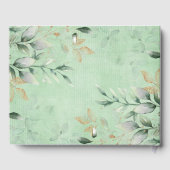 Moderne Grünpflanzen Gold Woodland Tiere Neutral B Gästebuch (Rückseite)