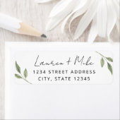 Moderne Grünpflanzen Hochzeiten Rücksendeadressen- (Insitu)