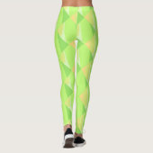 Moderne Grüntafel Abstrakt Leggings (Rückseite)