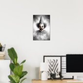 Moderne Grusel-Clown-Porträt Poster (Heimbüro)