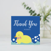 Moderne Gummiducks Pink Babydusche Danke (Stehend Vorderseite)