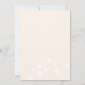 Moderne Gummiherden Beige Babydusche Einladung (Rückseite)