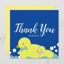 Moderne Gummiherden Gelbe Babydusche Danke