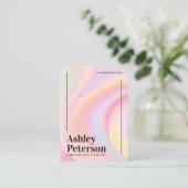 Moderne, gürtelförmige Ohrring-Darstellung Visitenkarte (Stehend Vorderseite)