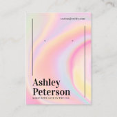 Moderne, gürtelförmige Ohrring-Darstellung Visitenkarte (Vorderseite)