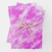 Moderne, gürtelrosa, abstrakte gefärbte Krawatte Geschenkpapier Set (Beispiel)