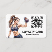 Moderne Gym Loyalty Card Treuekarte (Vorderseite)