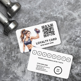Moderne Gym Loyalty Card Treuekarte