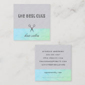 Moderne Haar-Stylist Ernennung Terminkarte (Vorne/Hinten)