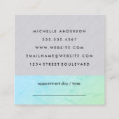 Moderne Haar-Stylist Ernennung Terminkarte (Rückseite)